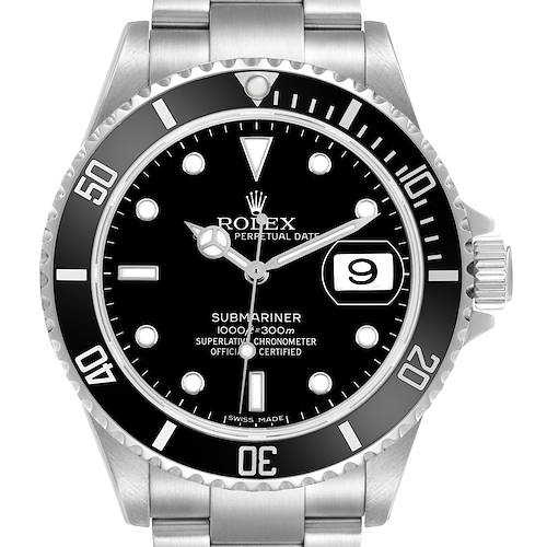 Photo of Rolex Submariner Date Steel Black Dial Mens Watch 16610