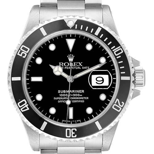 Photo of Rolex Submariner Date Steel Black Dial Mens Watch 16610