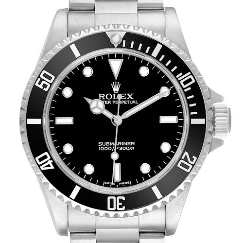 Photo of Rolex Submariner No Date 2 Liner Steel Black Dial Mens Watch 14060