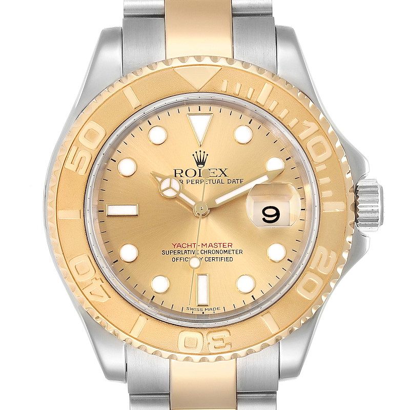 Rolex Yachtmaster Steel 18K Yellow Gold Mens Watch 16623 SwissWatchExpo