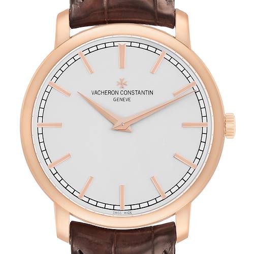 Photo of Vacheron Constantin Patrimony Traditionnelle Rose Gold Mens Watch 43075 Papers