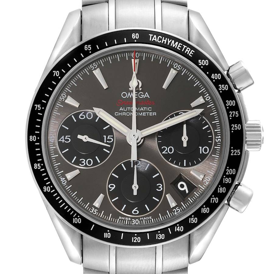 Omega Speedmaster Date Grey Dial Steel Mens Watch 323.30.40.40.06.001 SwissWatchExpo