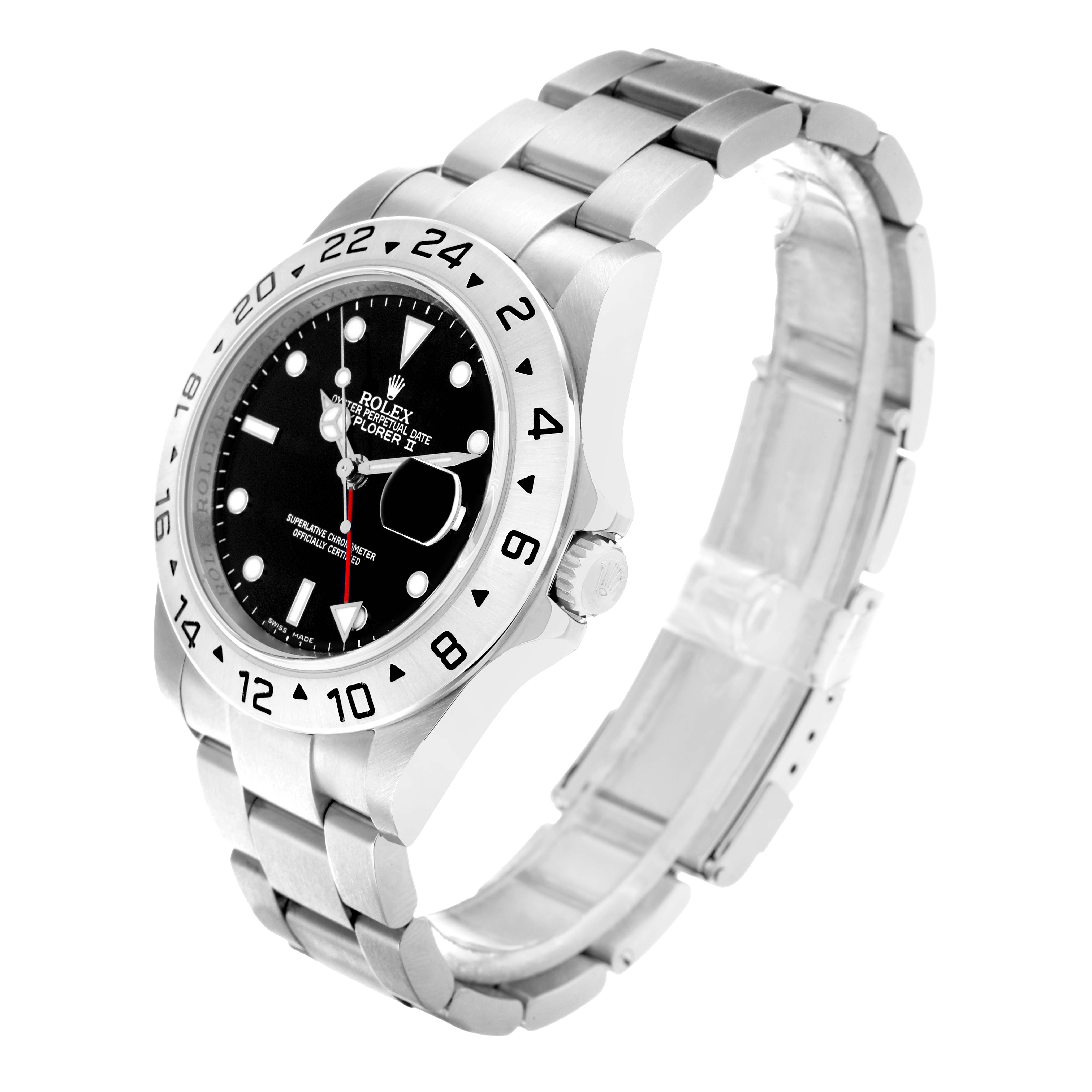 The Rolex Explorer 216570 Men
s Stainless Steel Black Dial is shown at a slight angle, highlighting the face, bezel, crown, and bracelet.