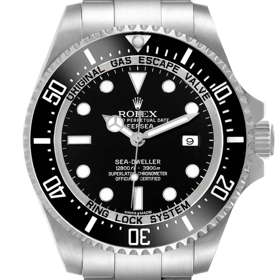 Rolex Seadweller Deepsea Ceramic Bezel Steel Mens Watch 116660 Box Card SwissWatchExpo