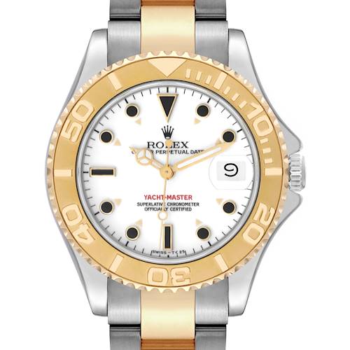 Photo of Rolex Yachtmaster Midsize Steel Yellow Gold Mens Watch 68623