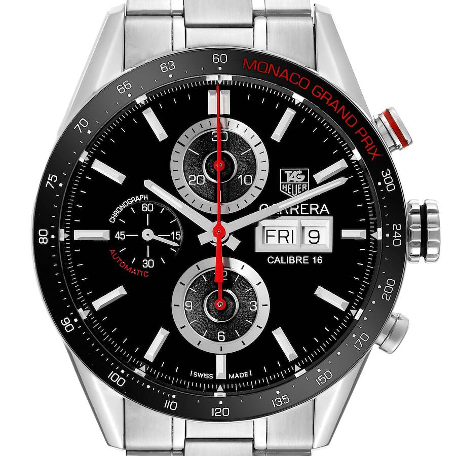 Tag Heuer Grand Carrera Monaco Grand Prix Limited Edition Mens Watch CV2A1F Box Card SwissWatchExpo