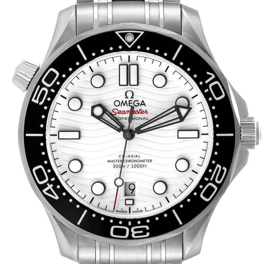 Omega Seamaster Diver 300M Co-Axial Steel Mens Watch 210.30.42.20.04.001 Box Card SwissWatchExpo