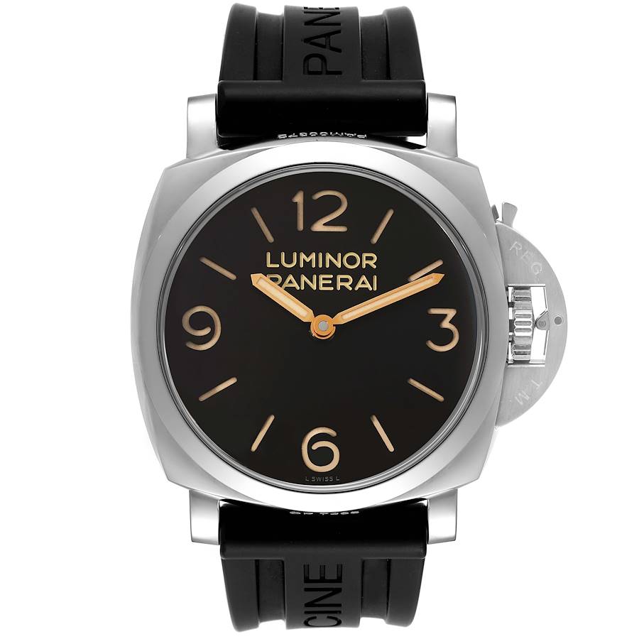 Panerai Luminor 1950 47mm Steel Mens Watch PAM00372 Box Papers