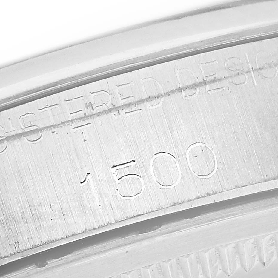 This is a close-up of the casing with the model number for the Vintage Collection by Rolex.