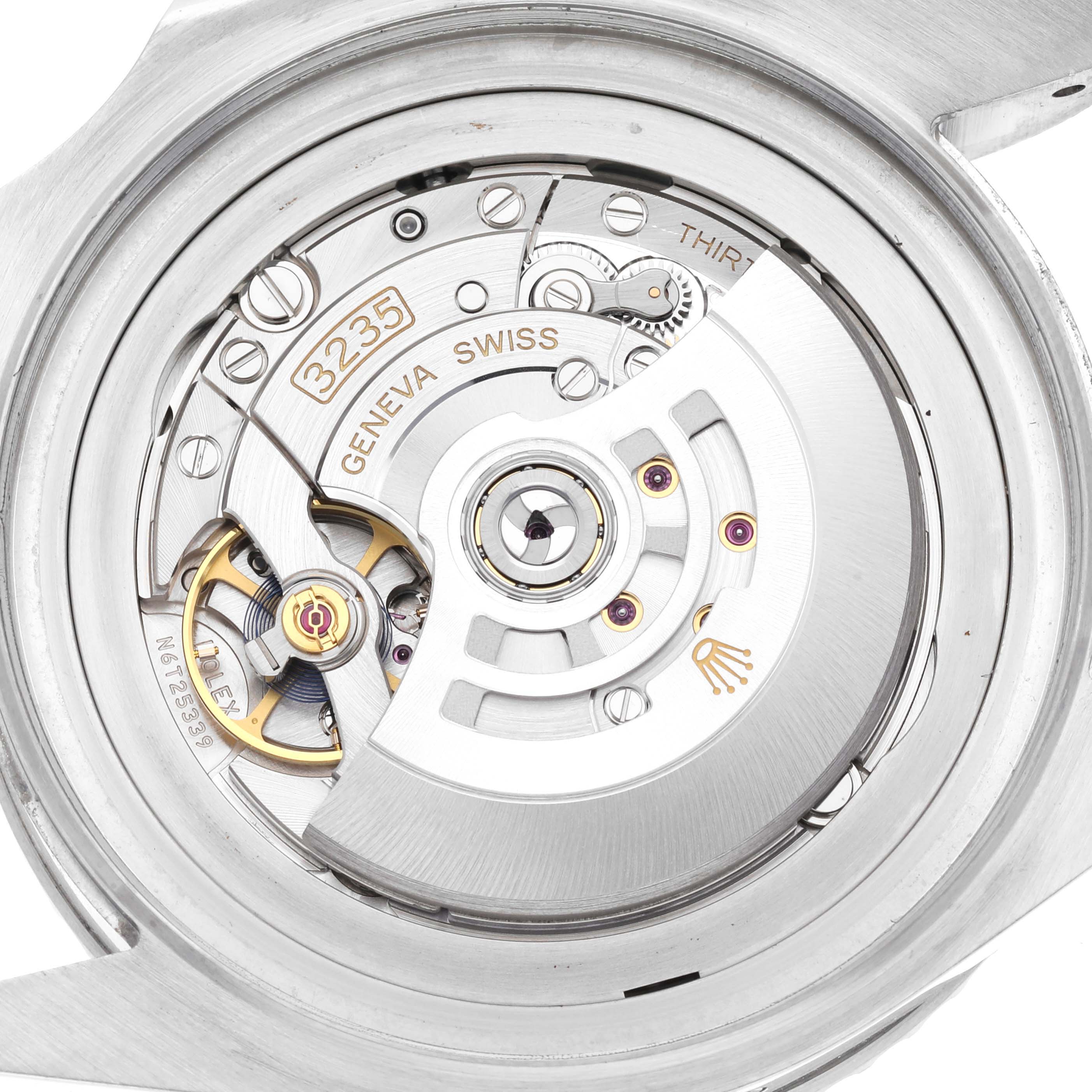 The image shows the inner mechanical movement of a Rolex Sea-Dweller 126660 Men's Stainless Steel Black Dial 126660 Men's Stainless Steel Black Dial watch, specifically the caliber 3235.