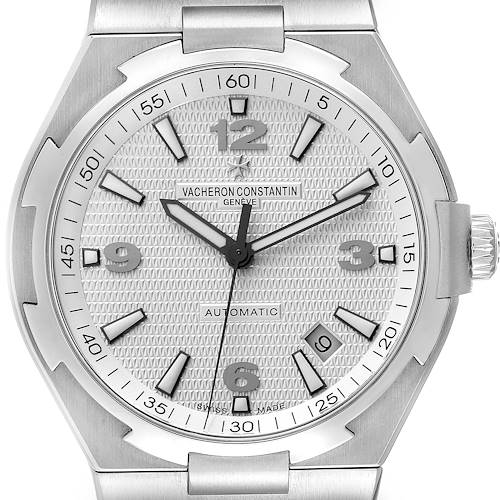 Photo of Vacheron Constantin Overseas Silver Dial Steel Mens Watch 47040 Box Papers