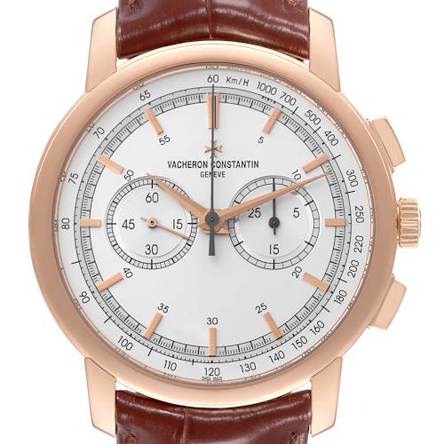 Photo of Vacheron Constantin Traditionnelle Silver Dial Rose Gold Mens Watch 47192