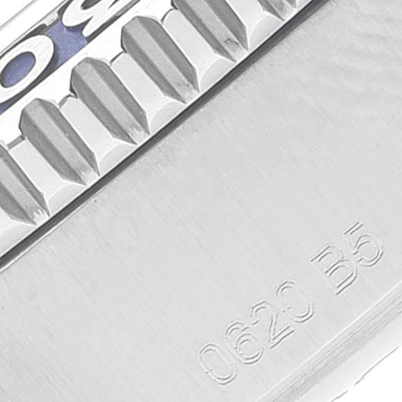 The image shows a close-up of the bezel and markings on a Breitling Superocean A17366 Men
s Stainless Steel White Dial A17366 Men
s Stainless Steel White Dial watch.