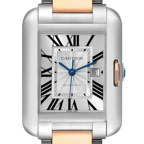 Photo of Cartier Tank Anglaise Large Steel Rose Gold Mens Watch W5310007