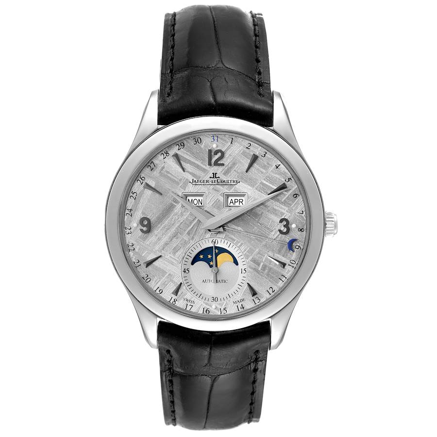 Jaeger Lecoultre Master Calendar Metiorite Steel Mens Watch