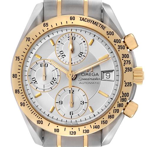 Photo of Omega Speedmaster Steel Yellow Gold Automatic Mens Watch 3313.30.00 Box Card