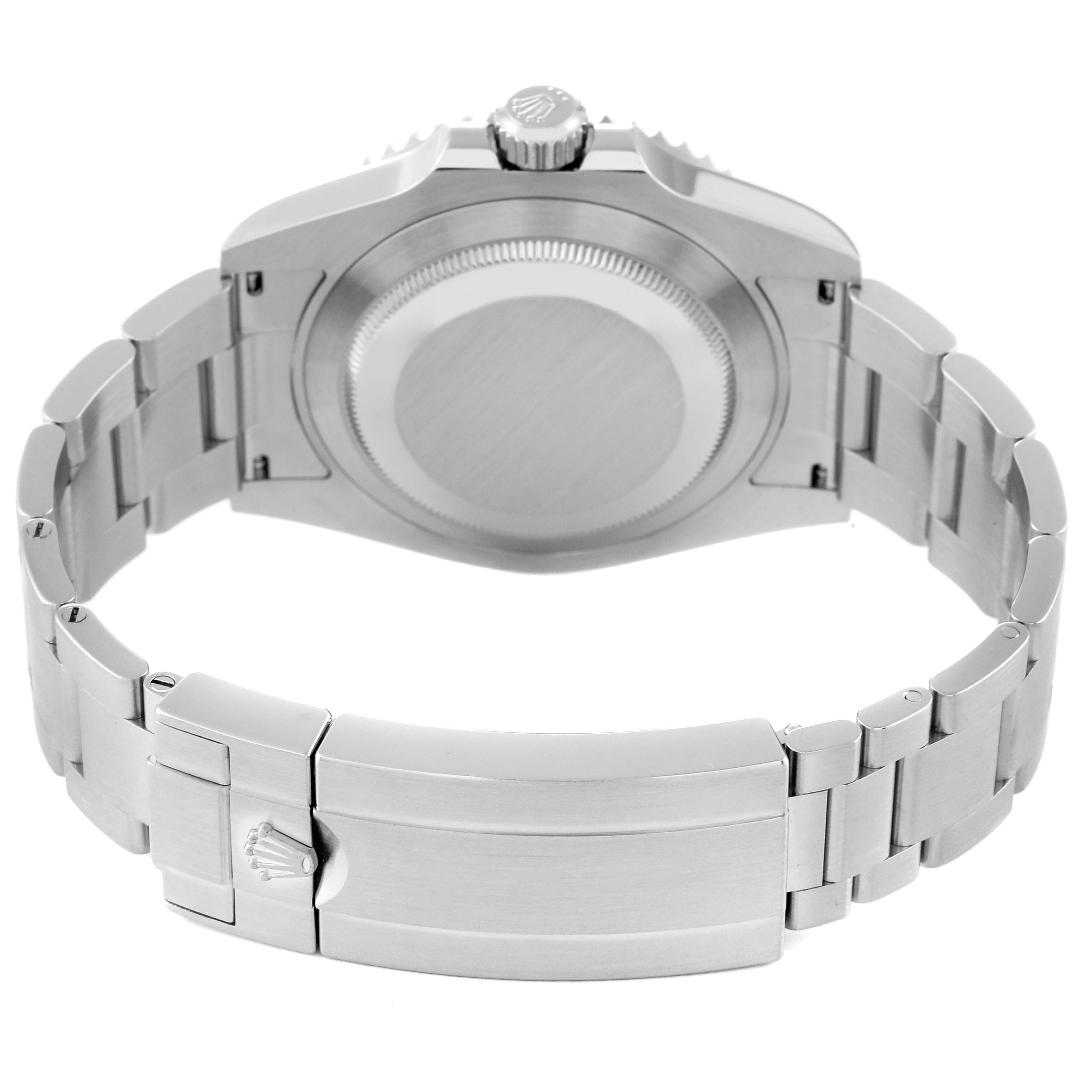 The image shows the back case and bracelet of a Rolex Submariner 126610 Men
s Stainless Steel Black Dial 126610 Men
s Stainless Steel Black Dial watch at a rear angle.