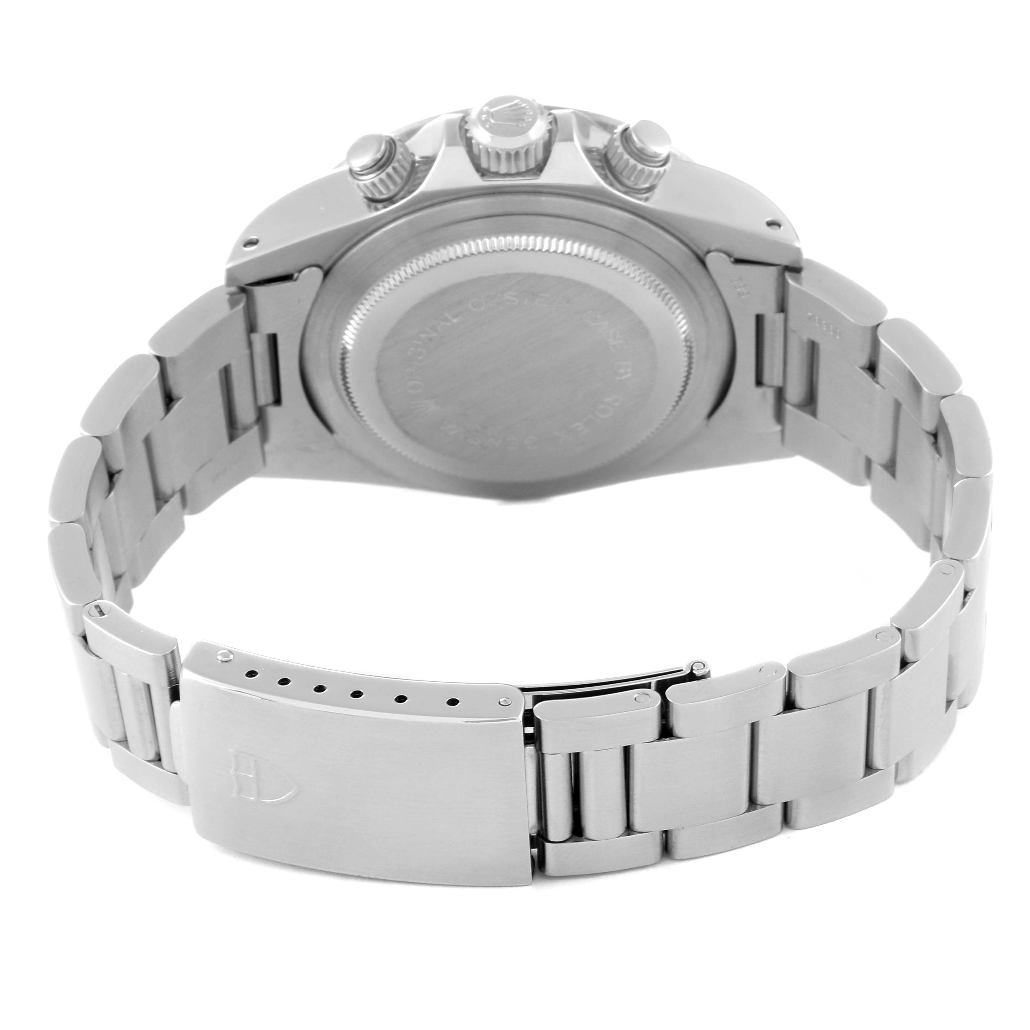 This image shows the back, clasp, and bracelet of a Tudor Prince 79160 Men's Stainless Steel Silver Dial 79160 Men's Stainless Steel Silver Dial model watch.