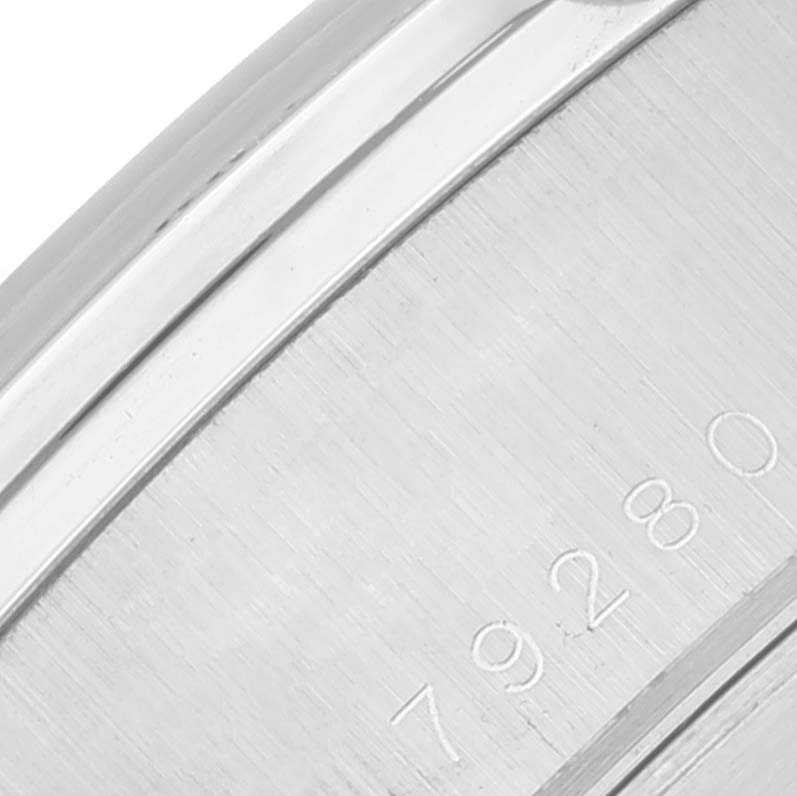 This image shows a close-up of the Prince model by Tudor, focusing on the engraved serial number part of the watch.