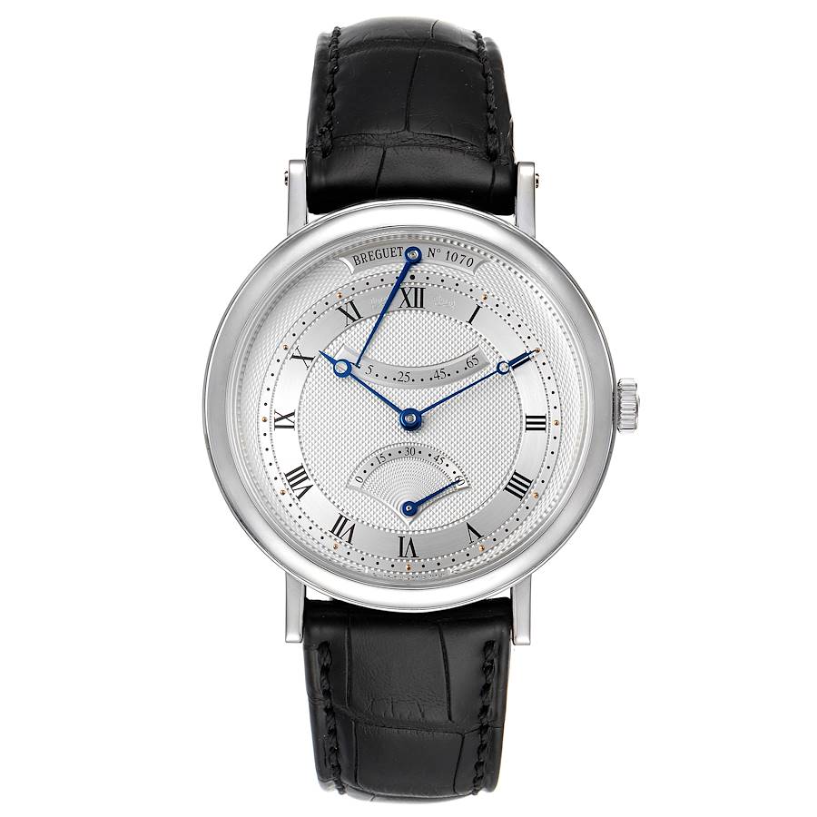 Breguet Classique 18k White Gold Retrograde Seconds Watch 5207 Box