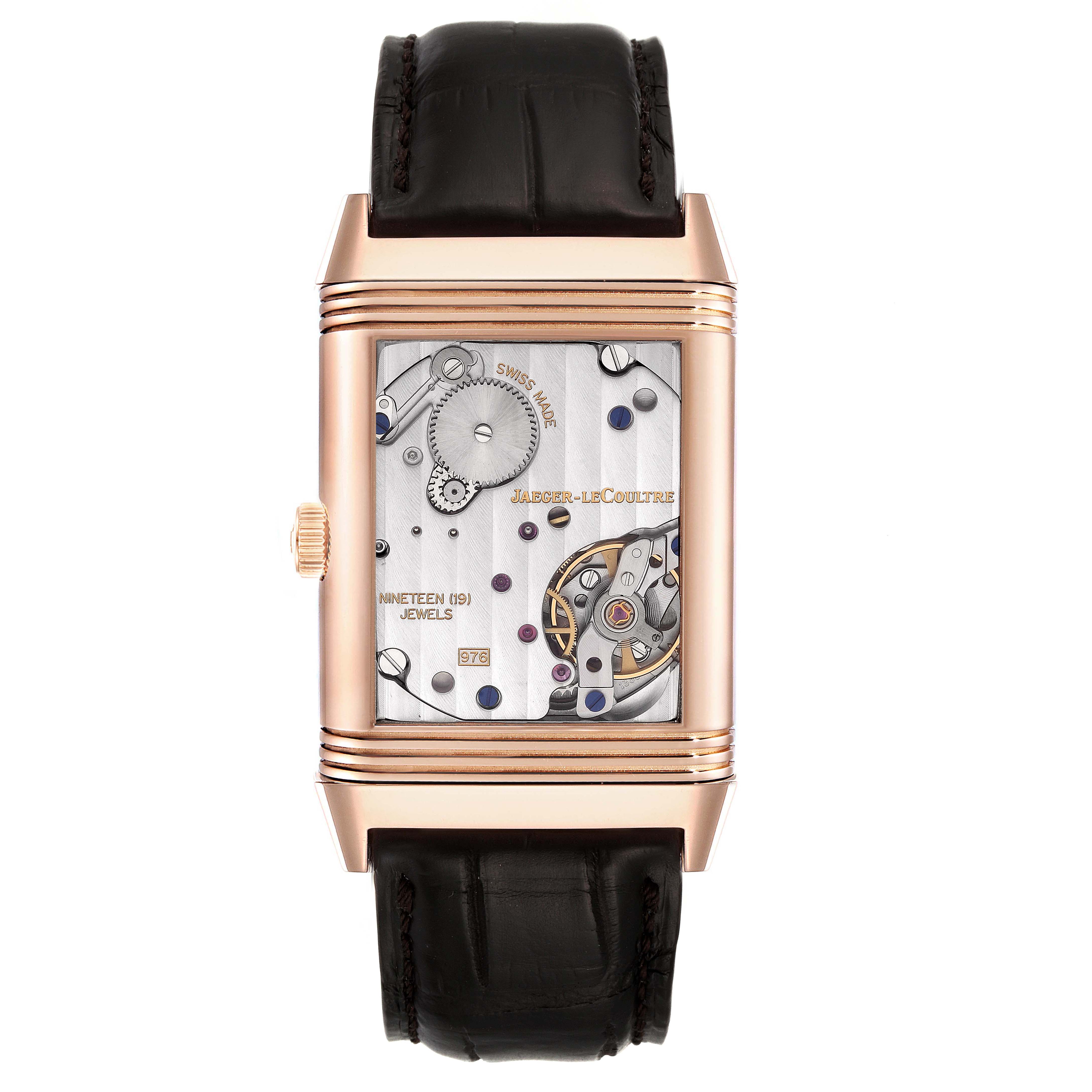 Jaeger LeCoultre Grande Reverso 976 Rose Gold Watch 273.2.04 Q3732420 ...