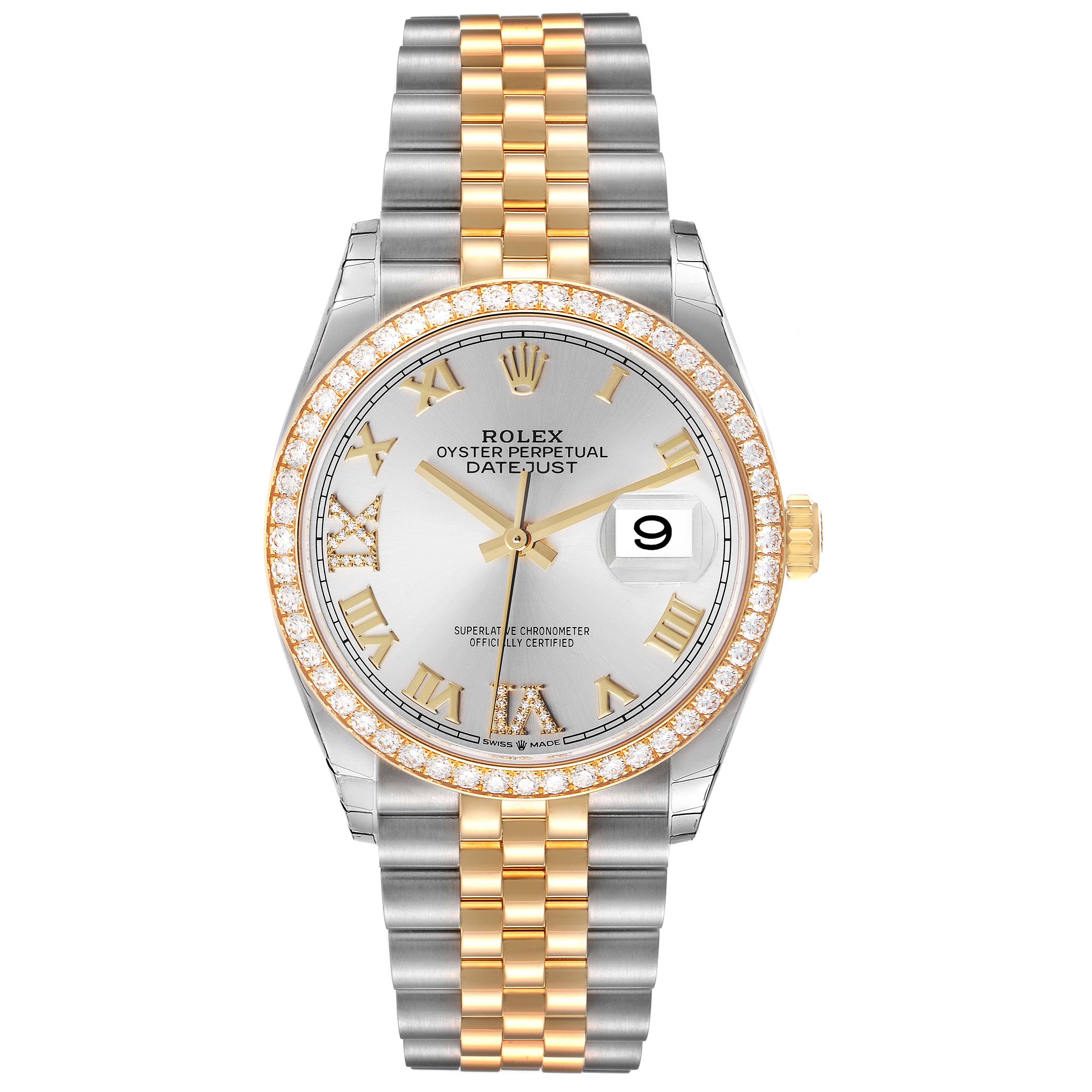 低価格 rolex-datejust-36-steel-yellow スキー