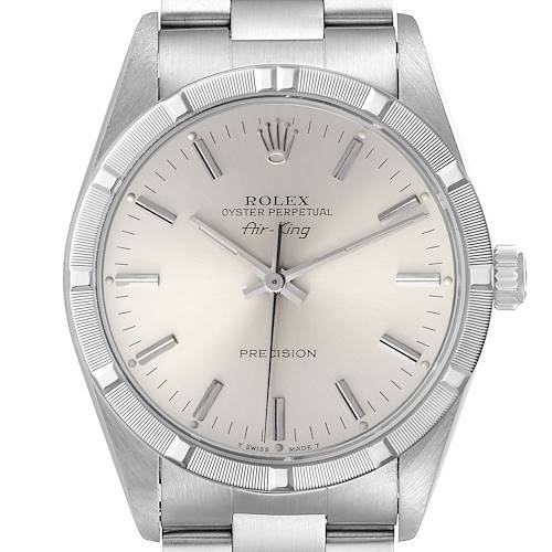 Photo of Rolex Air King Silver Dial 34mm Steel Mens Watch 14010