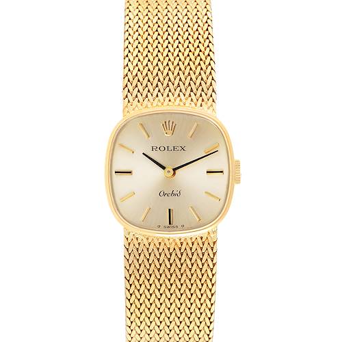 Photo of Rolex Cellini Orchid Yellow Gold Vintage Cocktail Ladies Watch 2672 Papers