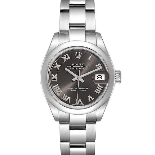 Photo of Rolex Datejust 28 Grey Dial Oyster Bracelet Steel Ladies Watch 279160