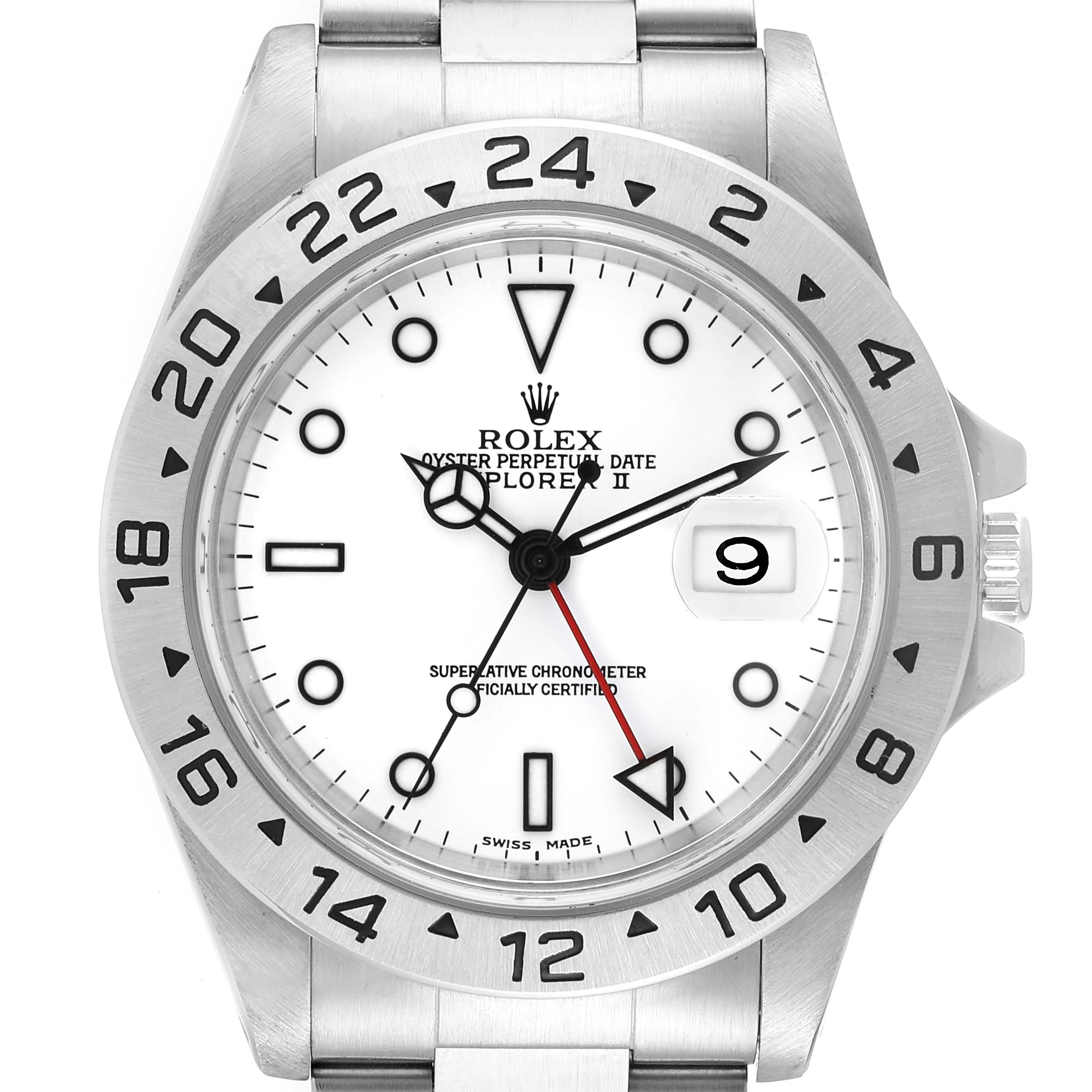 Explorer II 40mm Polar White Dial Steel Mens Watch | SwissWatchExpo