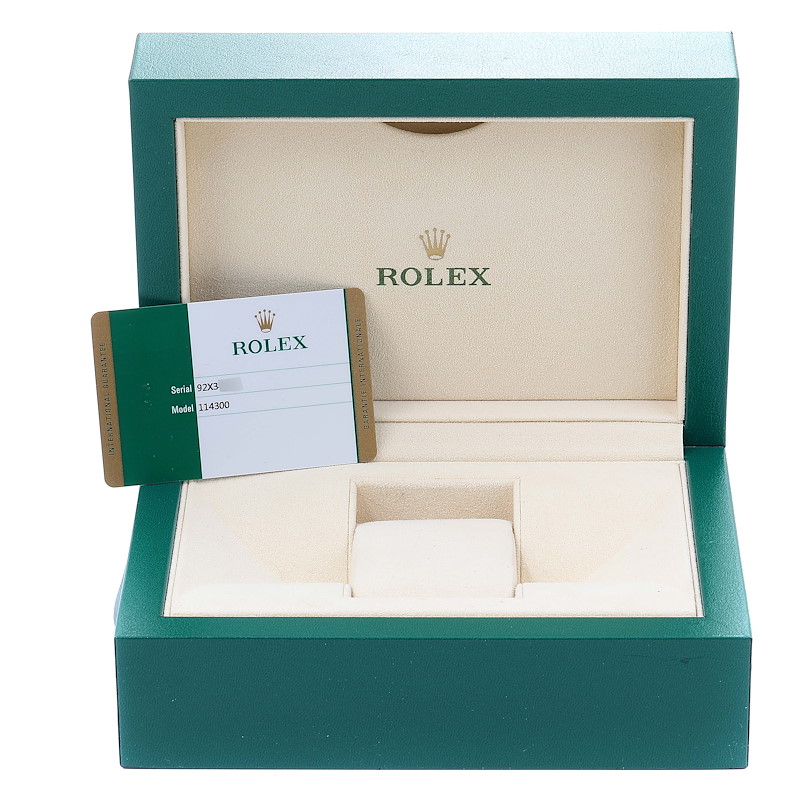 Rolex Oyster Perpetual 39mm Automatic Steel Mens Watch 114300 Box Card ...
