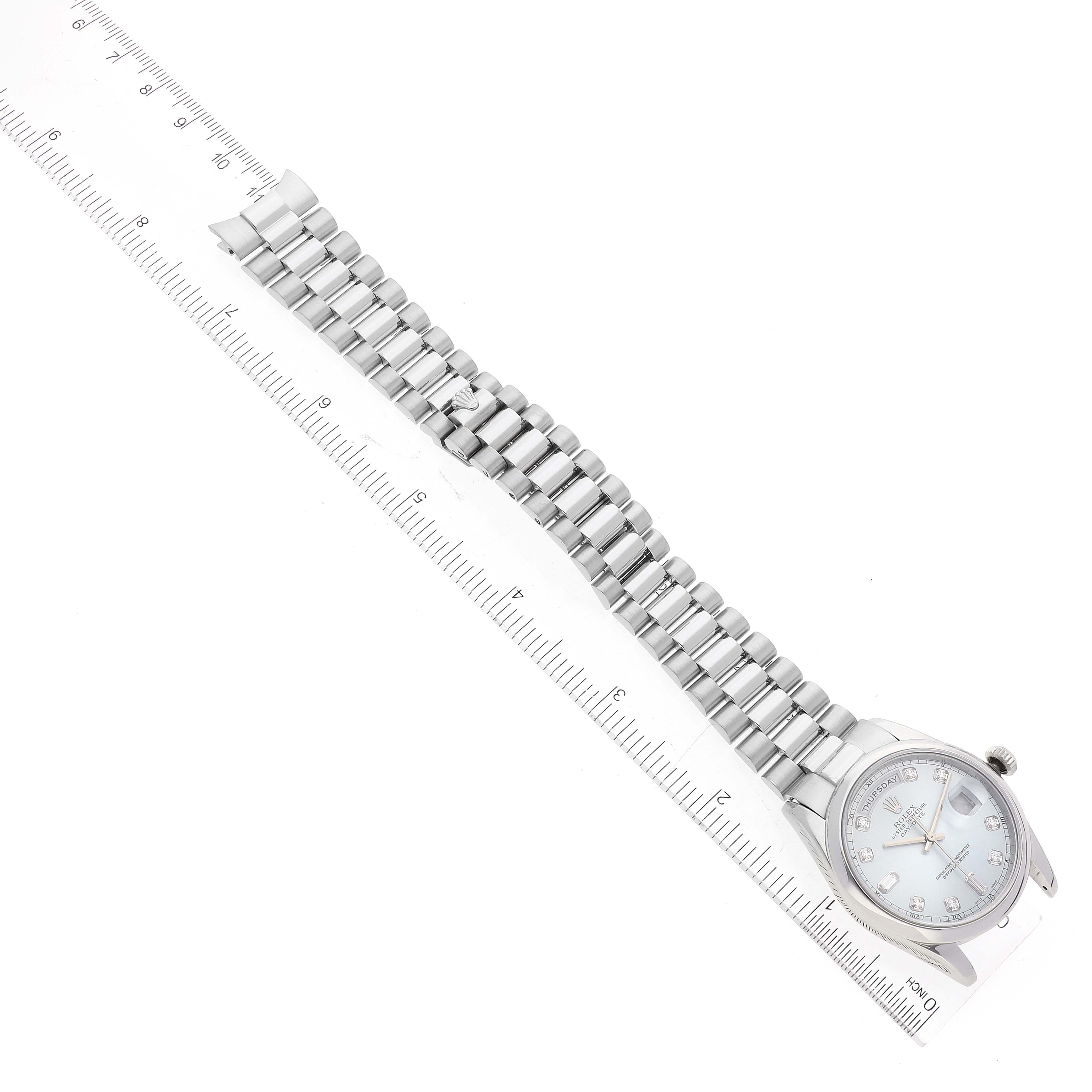 Rolex President Platinum 118206 | Stock 45664 | SwissWatchExpo