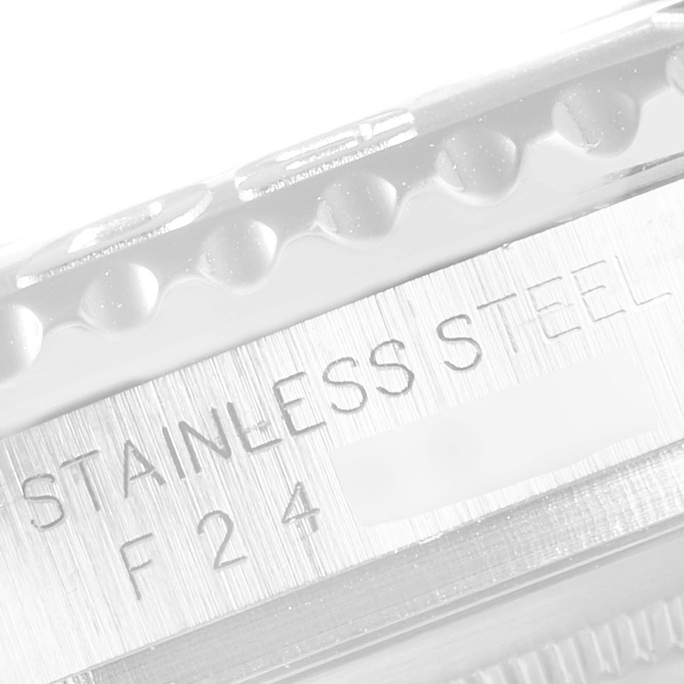 The image shows a close-up angle of the stainless steel case side and partial bezel of a Rolex Yacht-Master 16622 Men's Platinum Silver Dial 16622 Men's Platinum Silver Dial watch.