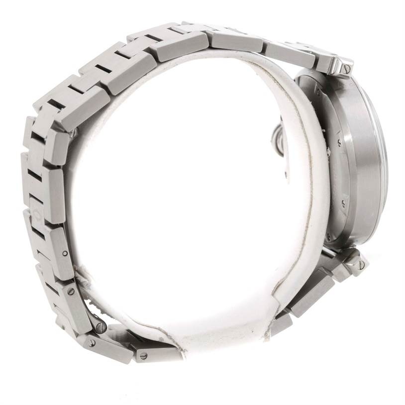 Cartier Pasha C Midsize Steel Watch Big Date W31044M7 | SwissWatchExpo