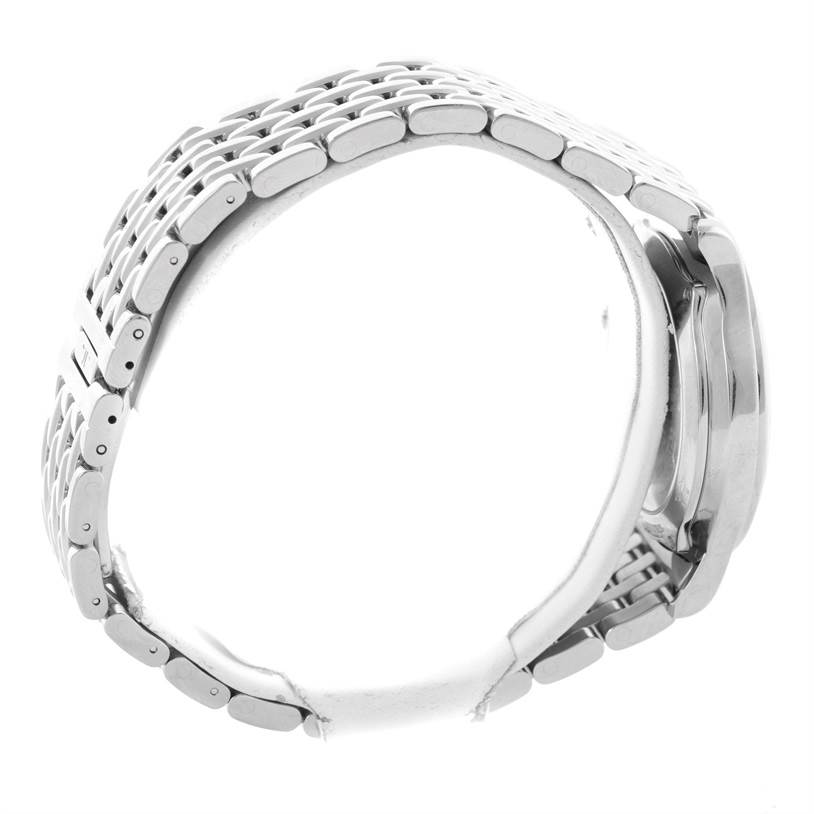 The image shows a side view of the bracelet and case of a Jaeger LeCoultre Master 140.8.93.S Men's Stainless Steel Black Dial 140.8.93.S Men's Stainless Steel Black Dial model watch.