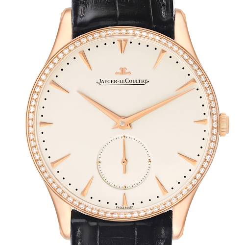 Photo of Jaeger LeCoultre Master Grande Ultra Thin 40mm Rose Gold Diamond Mens Watch Q1352502