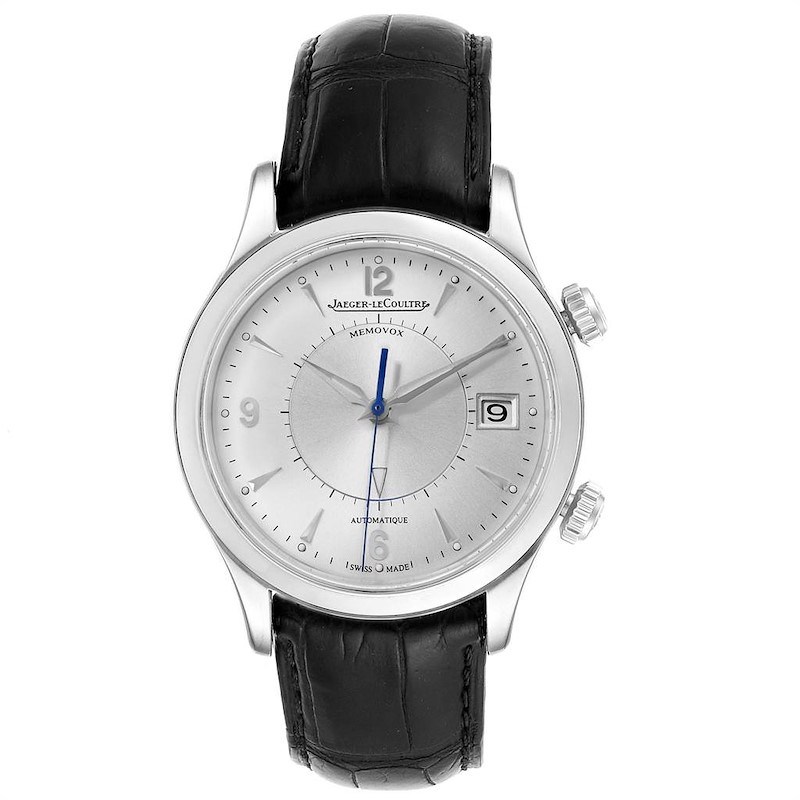 Jaeger Lecoultre Master Memovox Silver Dial Mens Watch 174.8.96