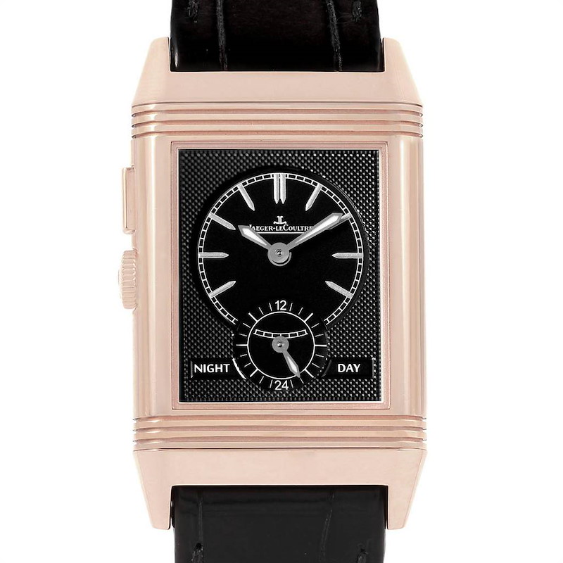 Jaeger LeCoultre Grande Reverso Duoface Rose Gold Watch 278.2.54 Q3782520 Box Papers SwissWatchExpo