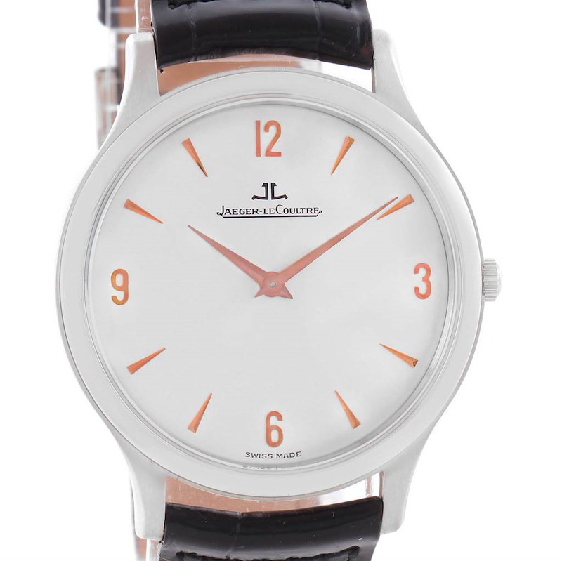 Jaeger Lecoultre Master Platinum Ultra-Thin Limited Watch 145.6.79 Unworn SwissWatchExpo