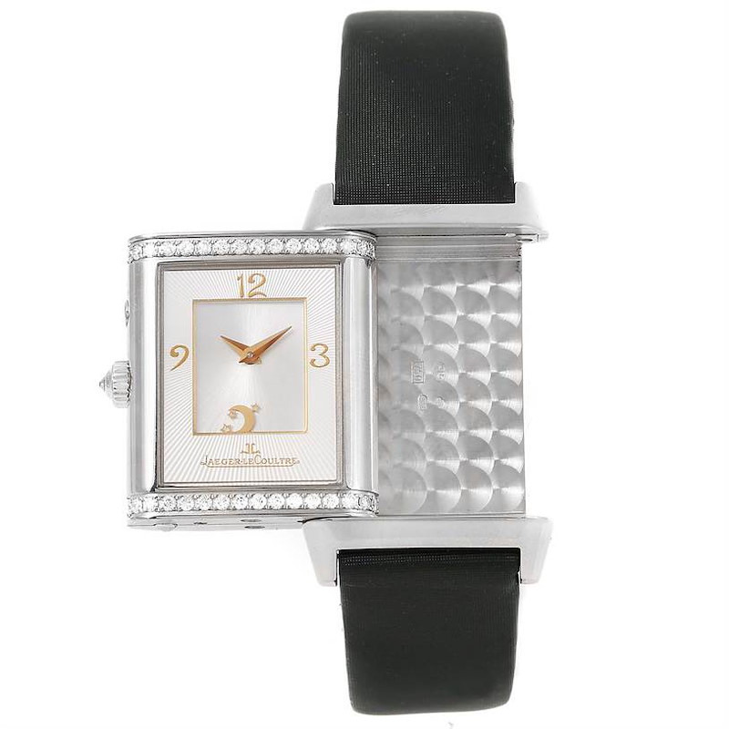 Jaeger LeCoultre Reverso Duetto White Gold LE Diamond Watch 278.2.54 SwissWatchExpo