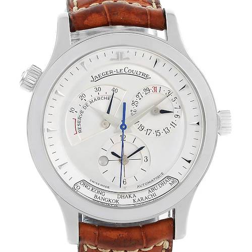 Photo of Jaeger Lecoultre Master Geographic Steel Mens Watch 142.8.92