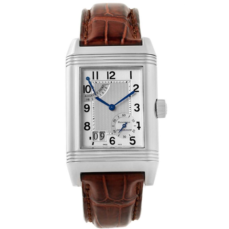 Jaeger LeCoultre Reverso Stainless Steel 240.8.15 Stock 16912 SwissWatchExpo