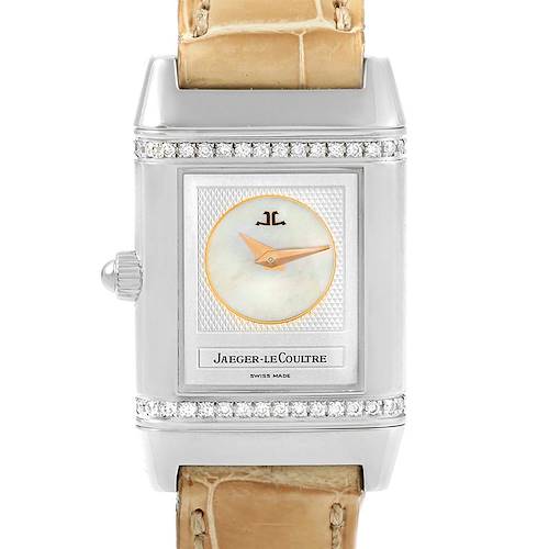 Photo of Jaeger LeCoultre Reverso Duetto Ladies Steel Diamond Watch 266.8.44