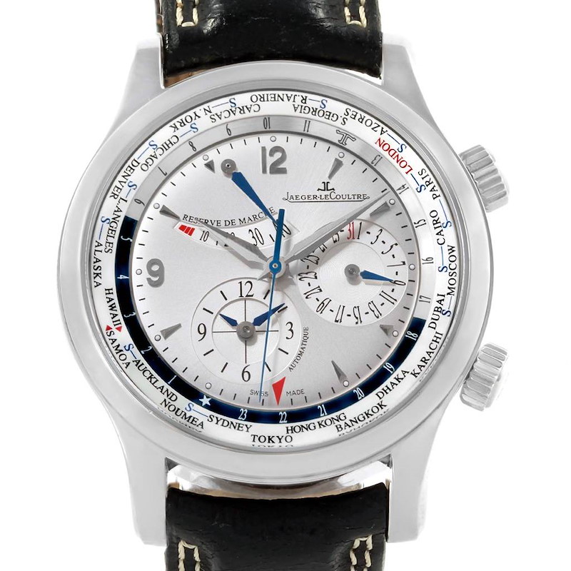 Jaeger Lecoultre Master World Geographic Watch 146.8.32.S Q1528420 SwissWatchExpo