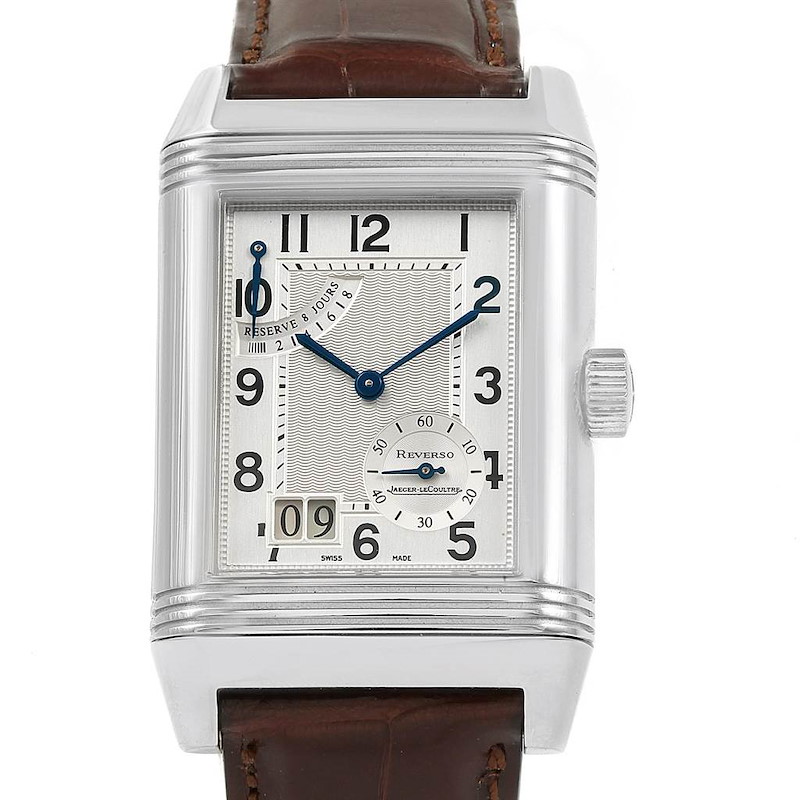 Jaeger LeCoultre Reverso XGT Grande Date 8 Day Mens Watch 240.8.15 SwissWatchExpo