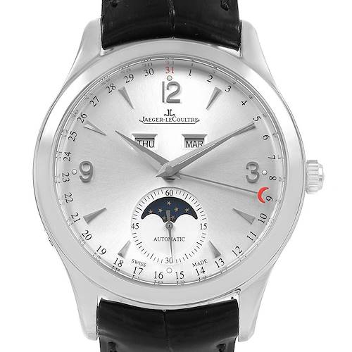 Photo of Jaeger Lecoultre Master Calendar Moonphase Steel Mens Watch 147.8.41.S