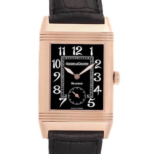 Photo of Jaeger LeCoultre Reverso Art Deco Rose Gold Mens Watch 270.2.62