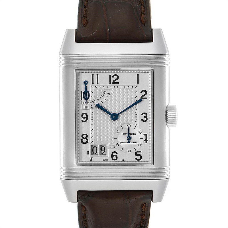 Jaeger LeCoultre Reverso XGT Grande Date 8 Day Mens Watch 240.8.15 SwissWatchExpo