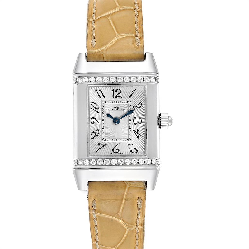 Jaeger LeCoultre Reverso Florale Ladies Diamond Watch 265.8.86 Q2658430 SwissWatchExpo