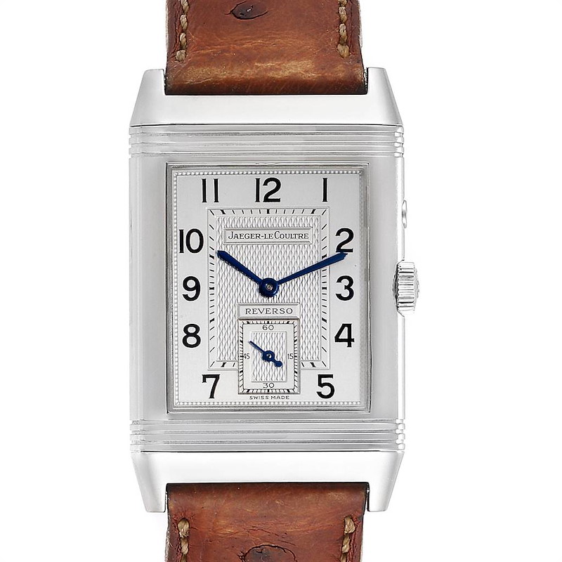 Jaeger LeCoultre Reverso Duo Day Night Steel Watch 270.8.54 Q270854 SwissWatchExpo